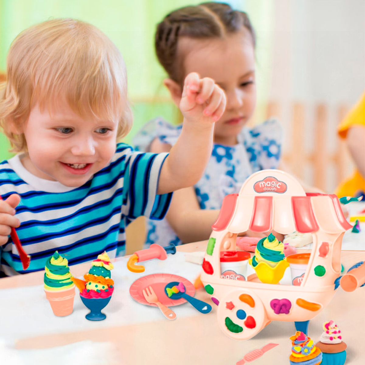 Miniatura 2 de Carrito De Helados Plastilina 8086